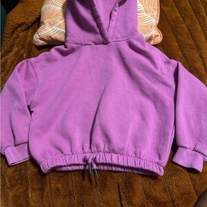 Zara Girl Cropped Hoodie preowned